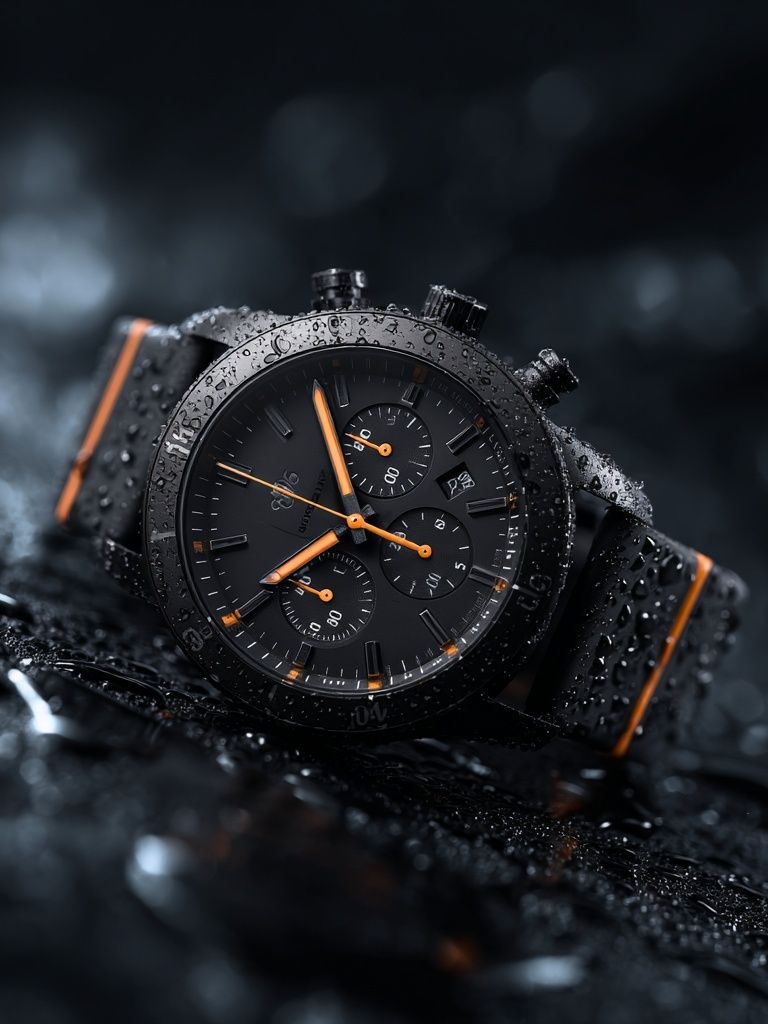 Sleek Black Watch — Photography Print.
