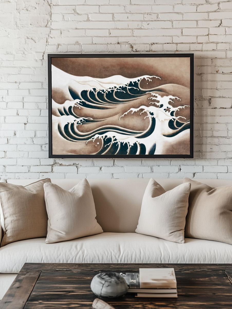 Waves — Fine Art Print. — room view 1
