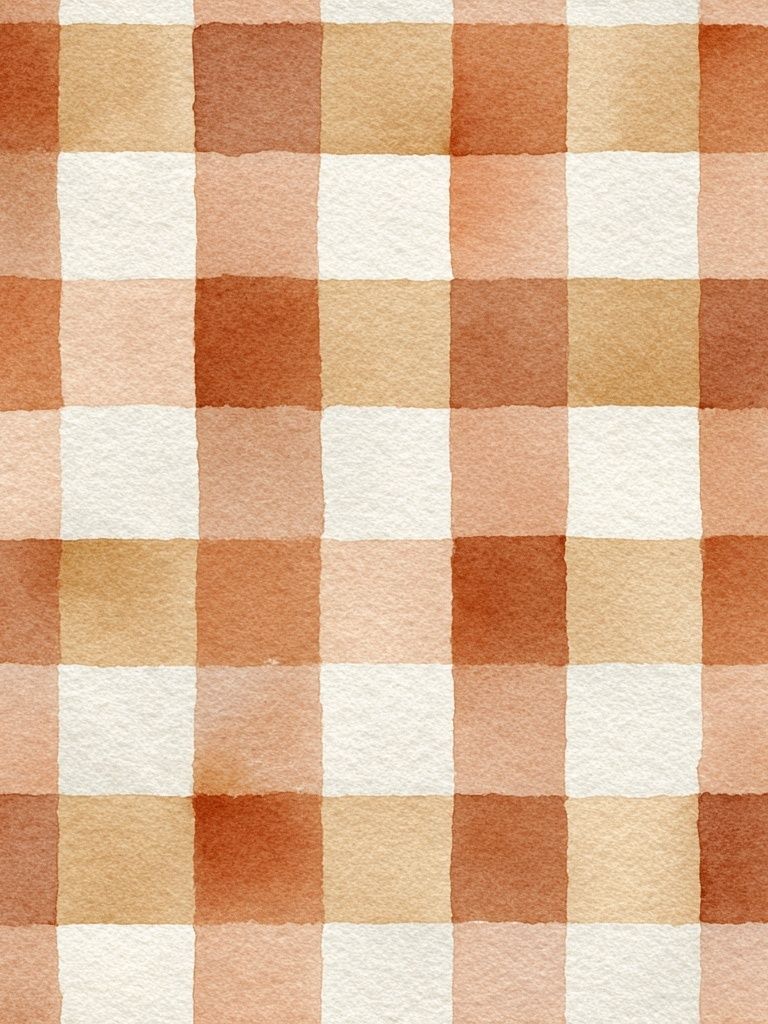 Watercolor Checkered Pattern Poster. poster detail
