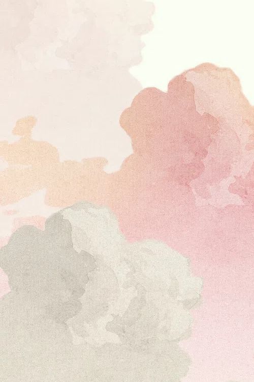 Soft Pastel Clouds — Watercolor Print.