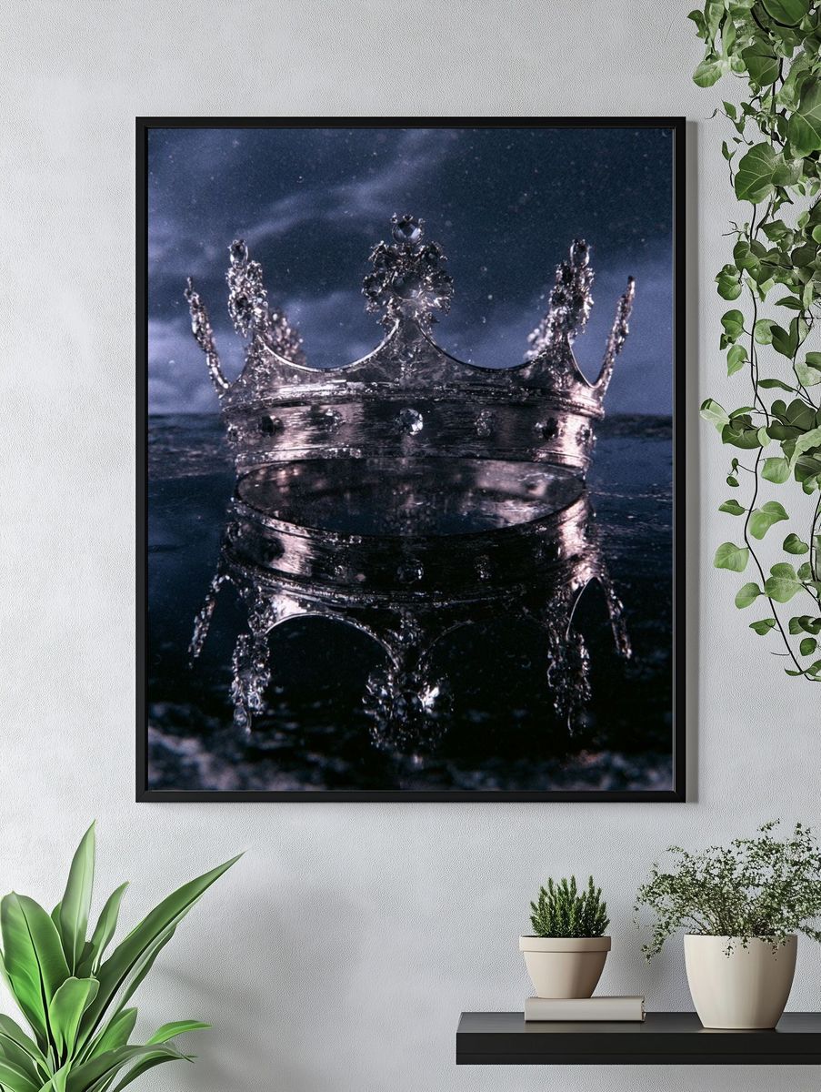 Water Crown Photography Poster. — room view 4