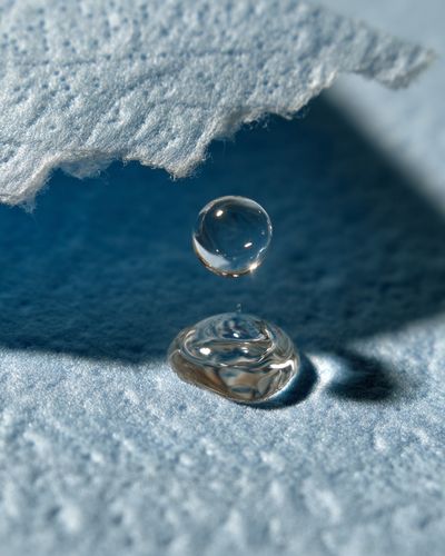 Water Droplet Macro Photography Poster.