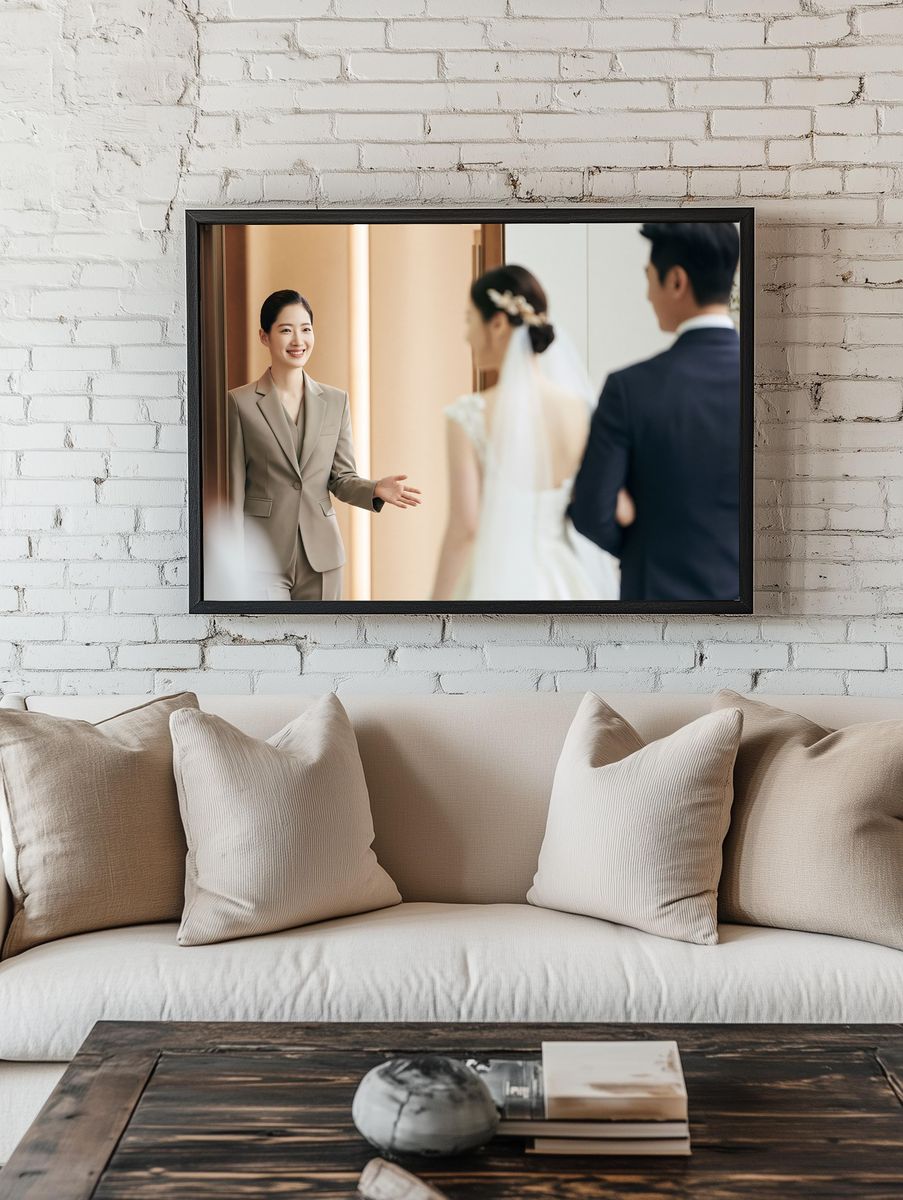 Wedding Greeting Photography Poster. — room view 1