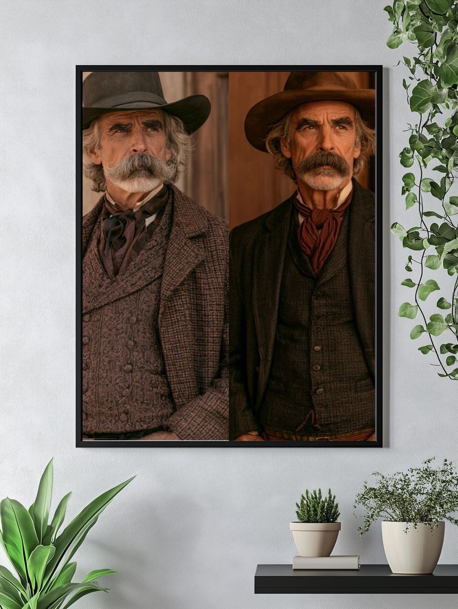 Western Dueling Portrait Poster. — room view 4