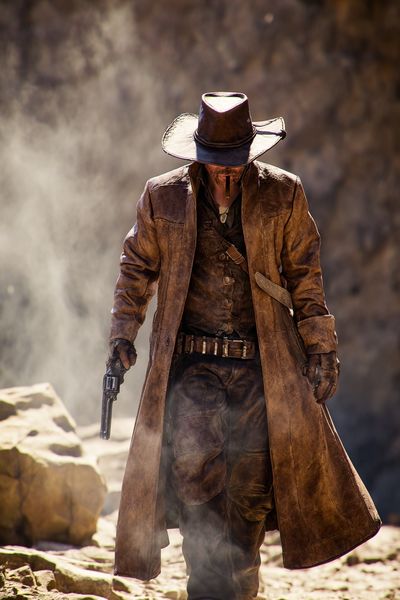 Western Gunslinger Portrait Poster. poster