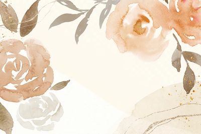 Watercolor Floral Elegance Poster. poster print