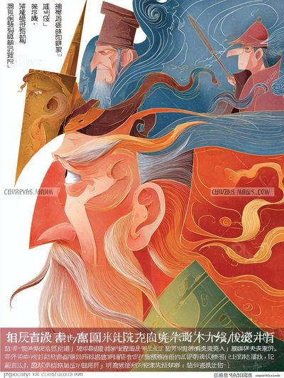 Warrior Faces — Illustration Print. poster print