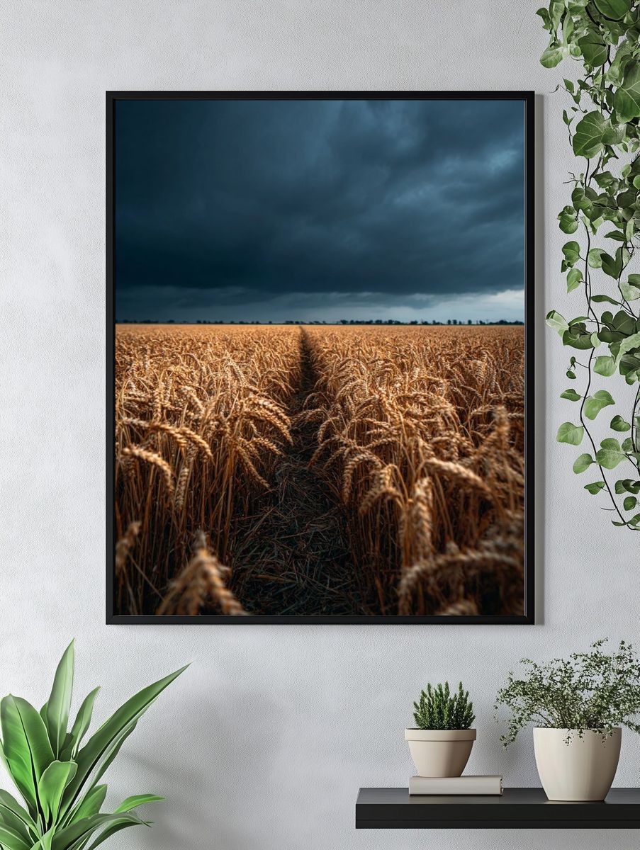 Golden Wheat Field — Photography Print. — room view 4