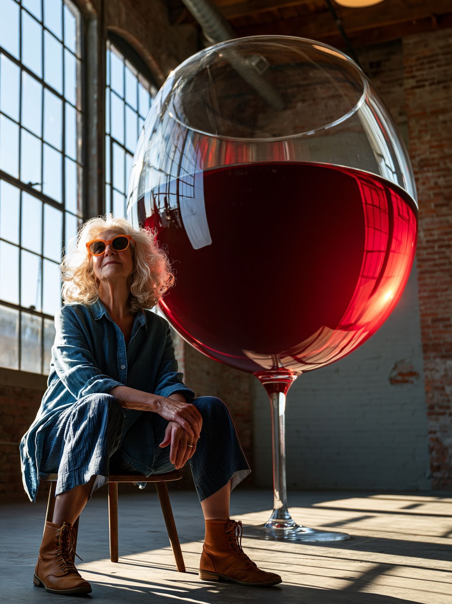 Wine Glass Portrait Poster. poster — photography art
