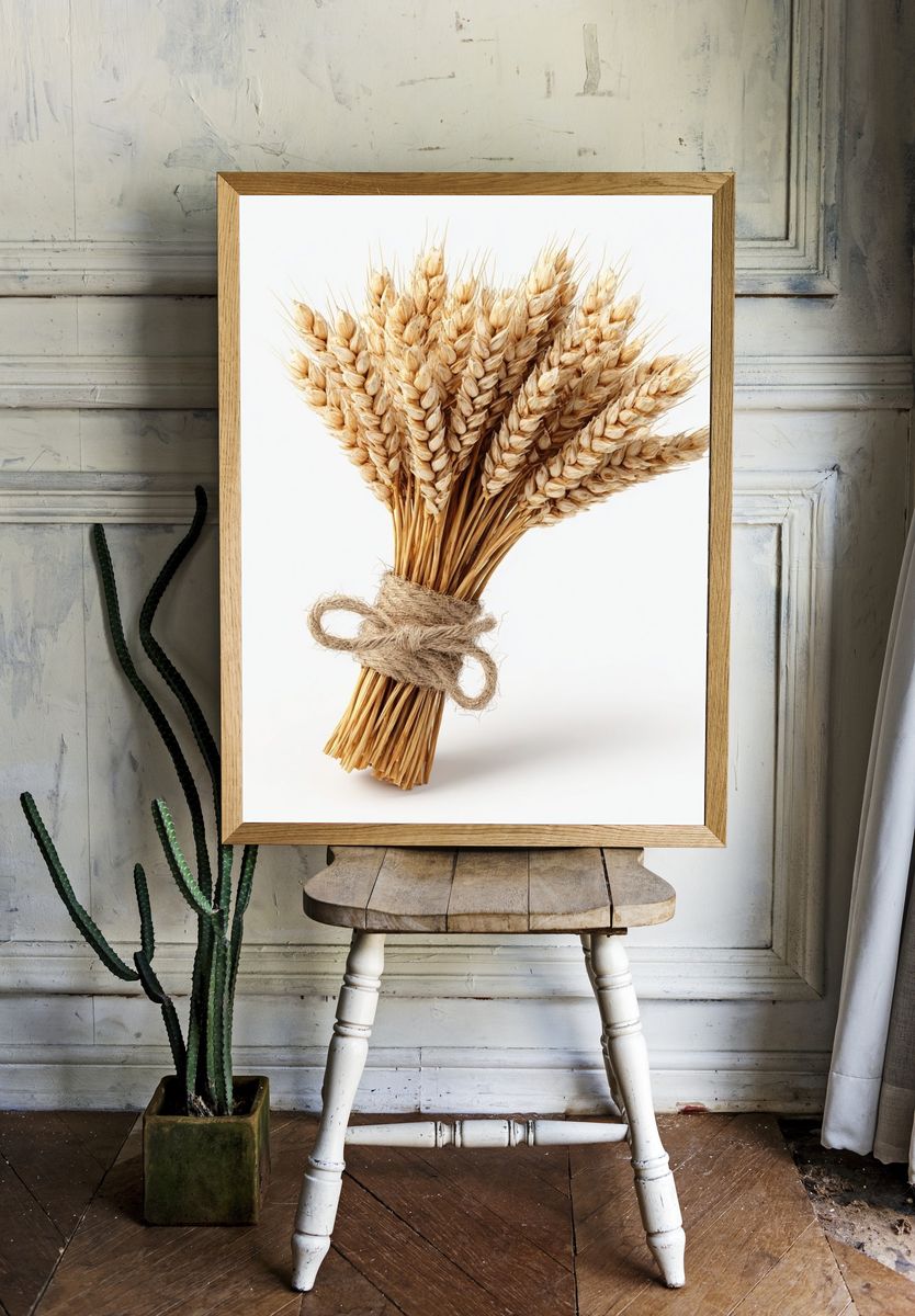 Wheat Bouquet — Botanical Print room preview