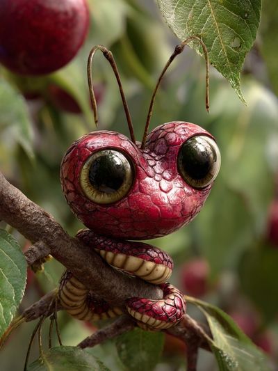 Whimsical Insect Character — Illustration Print. poster print