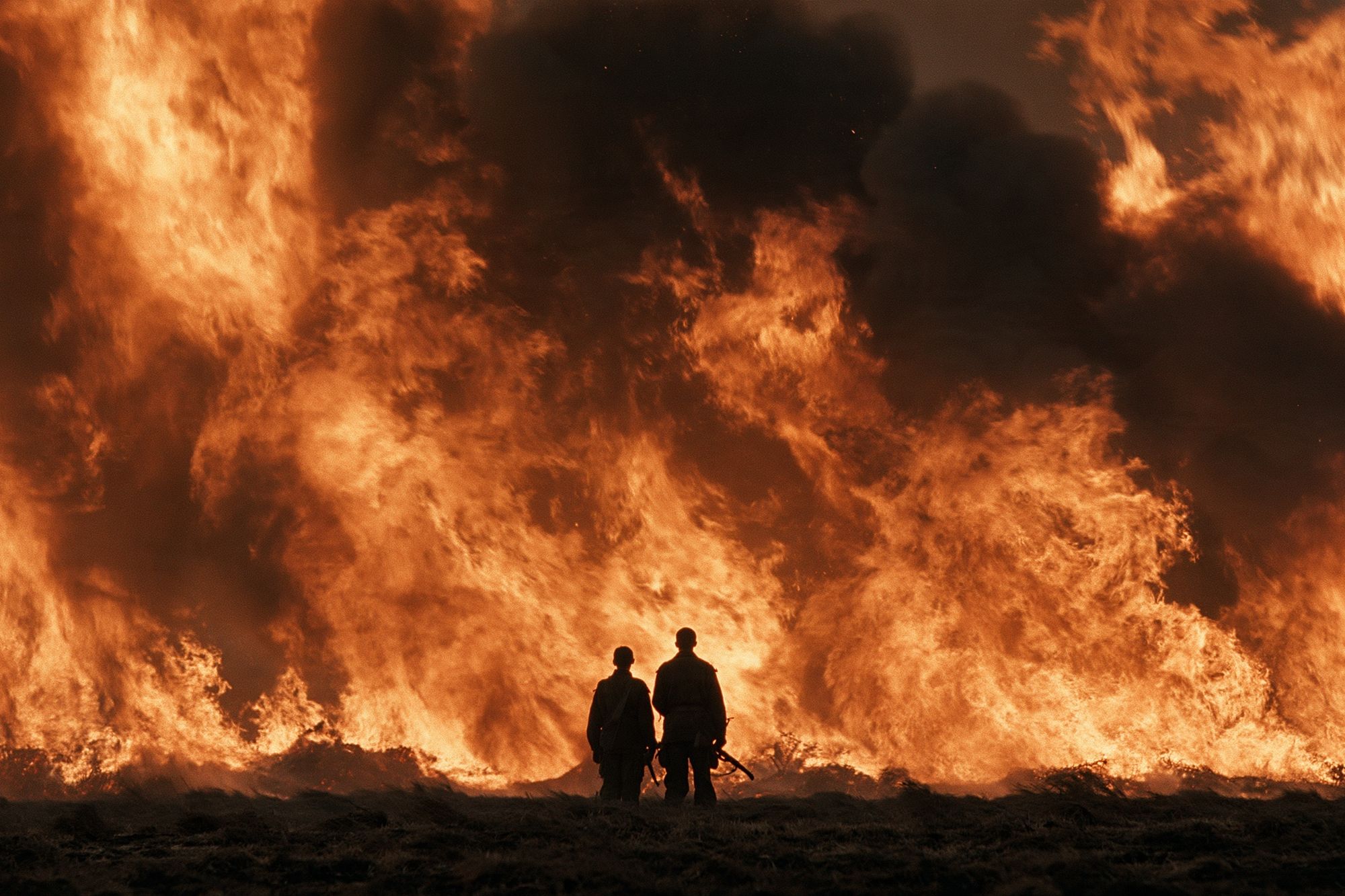 Wildfire Silhouette Photography Poster. poster detail