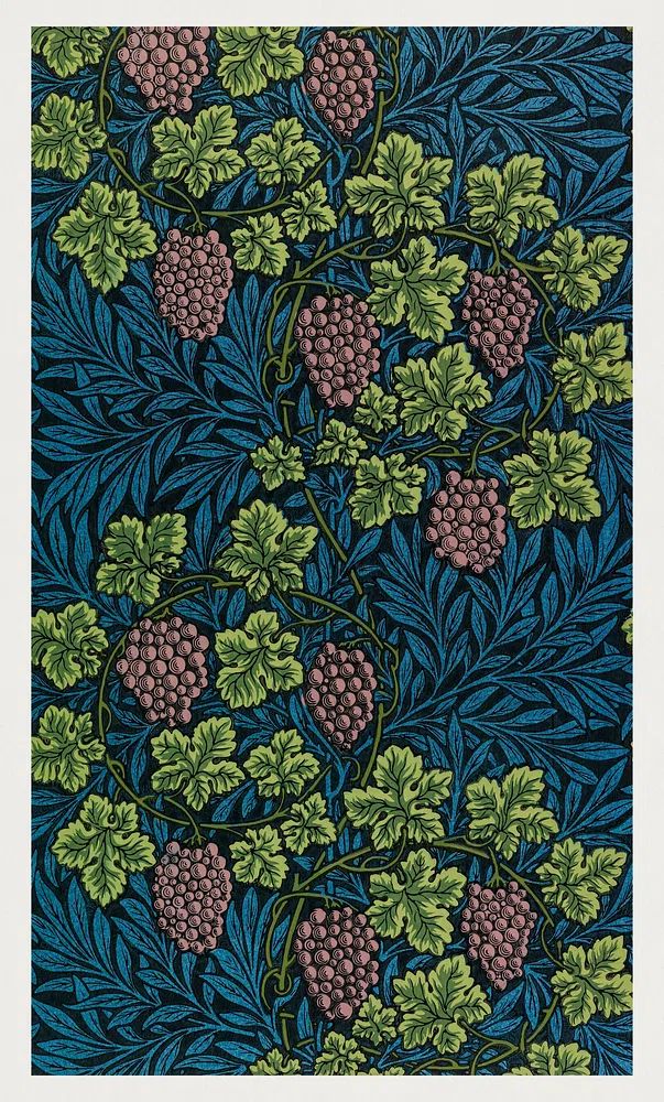 William Morris 's Vine (1873). poster detail