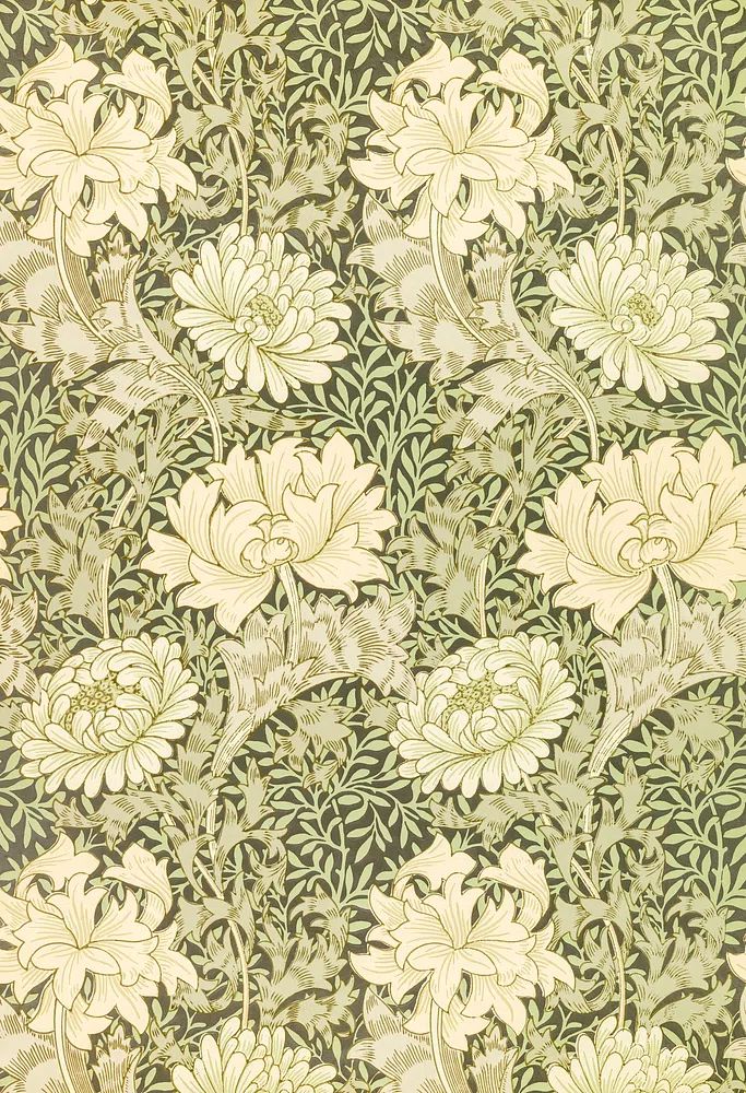 Chrysanthemum by William Morris (1877) — Art Print.