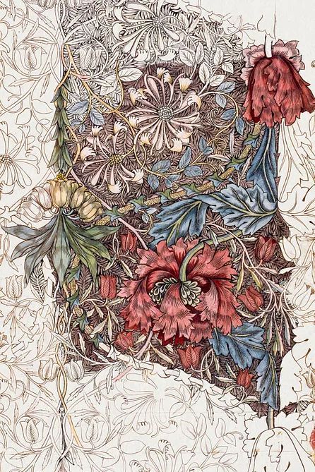 Honeysuckle by William Morris (1874) — Art Print.
