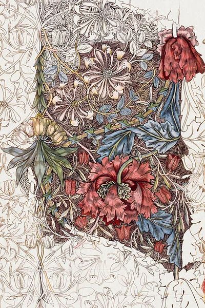 Honeysuckle by William Morris (1874) — Art Print. poster print