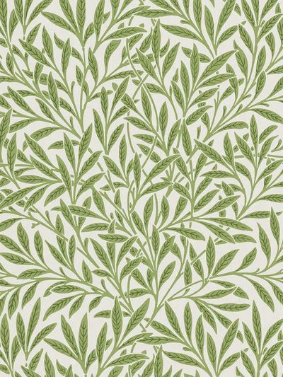 William Morris's vintage willow leaves. poster