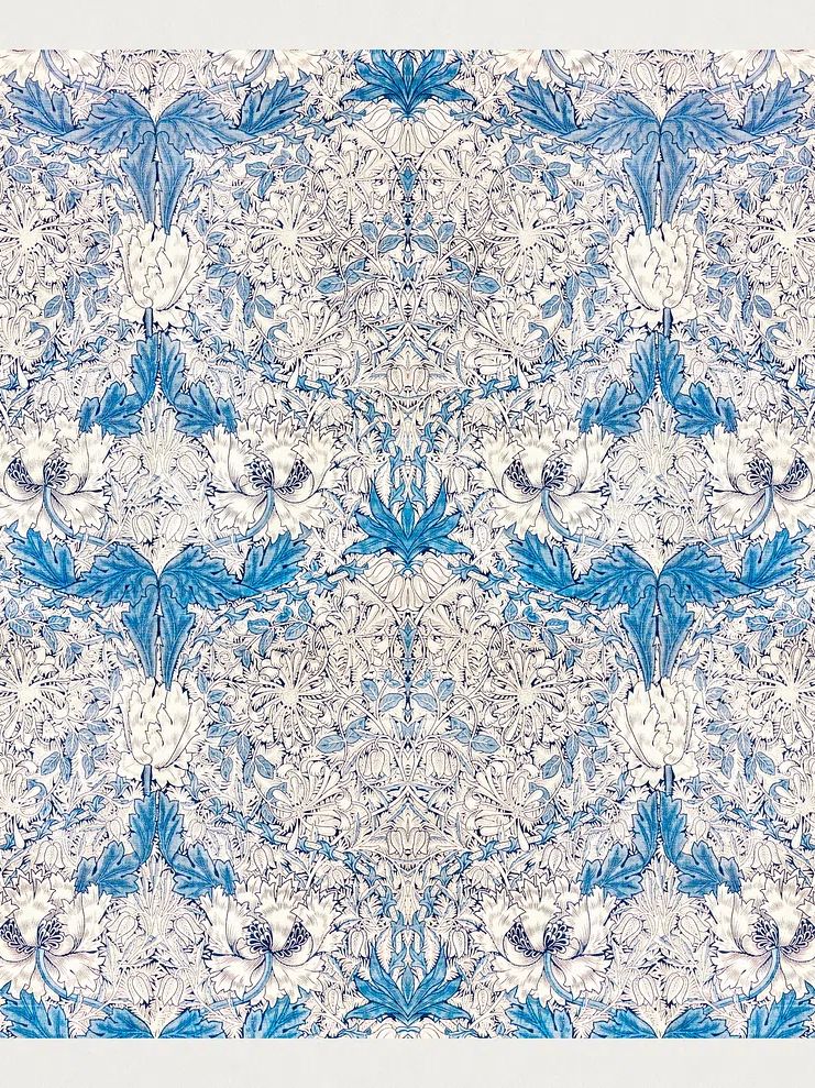 William Morris 's Honeysuckle (1876). poster detail