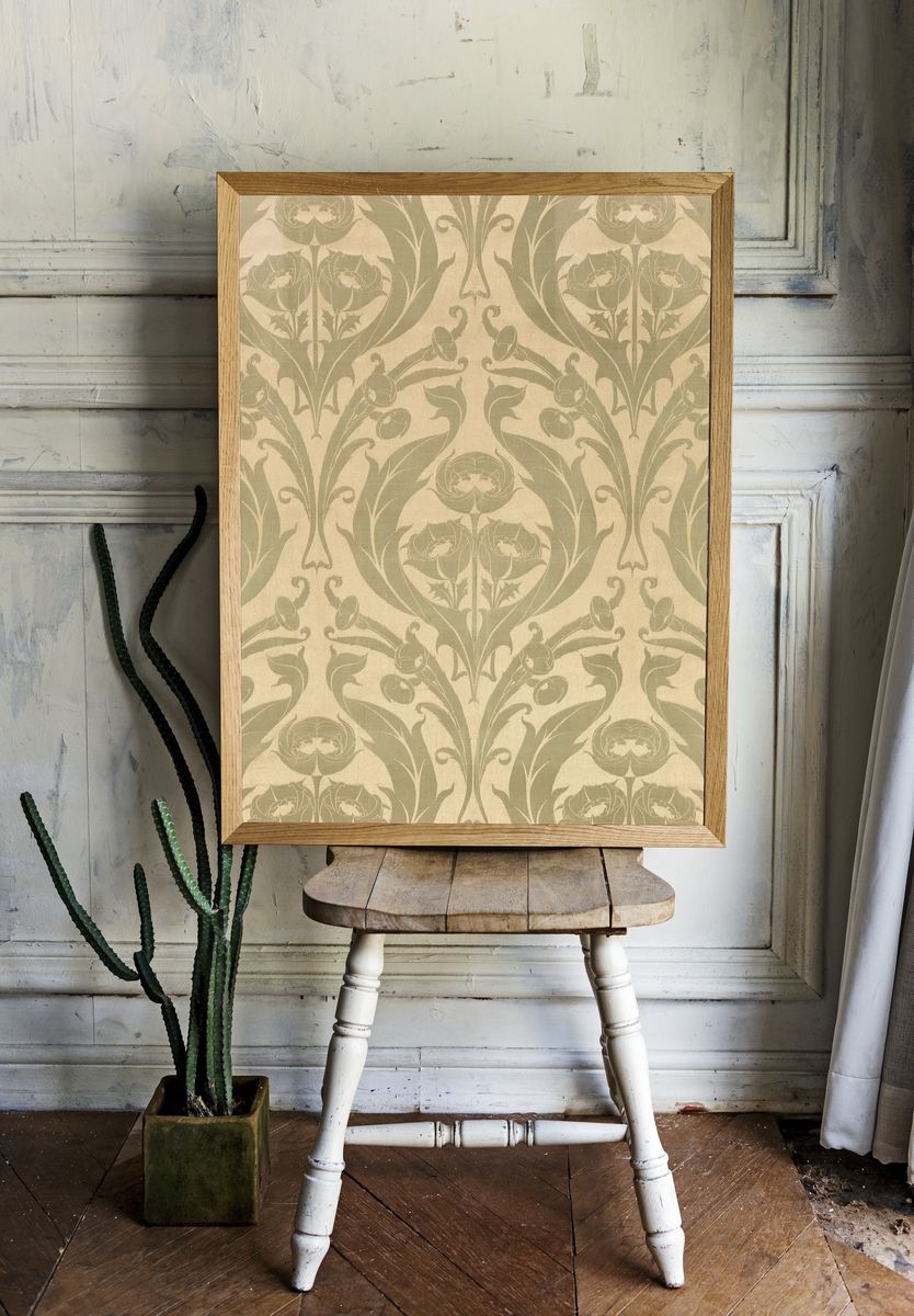 Textile Fragment by William Morris (c 1900) — Art Print room preview