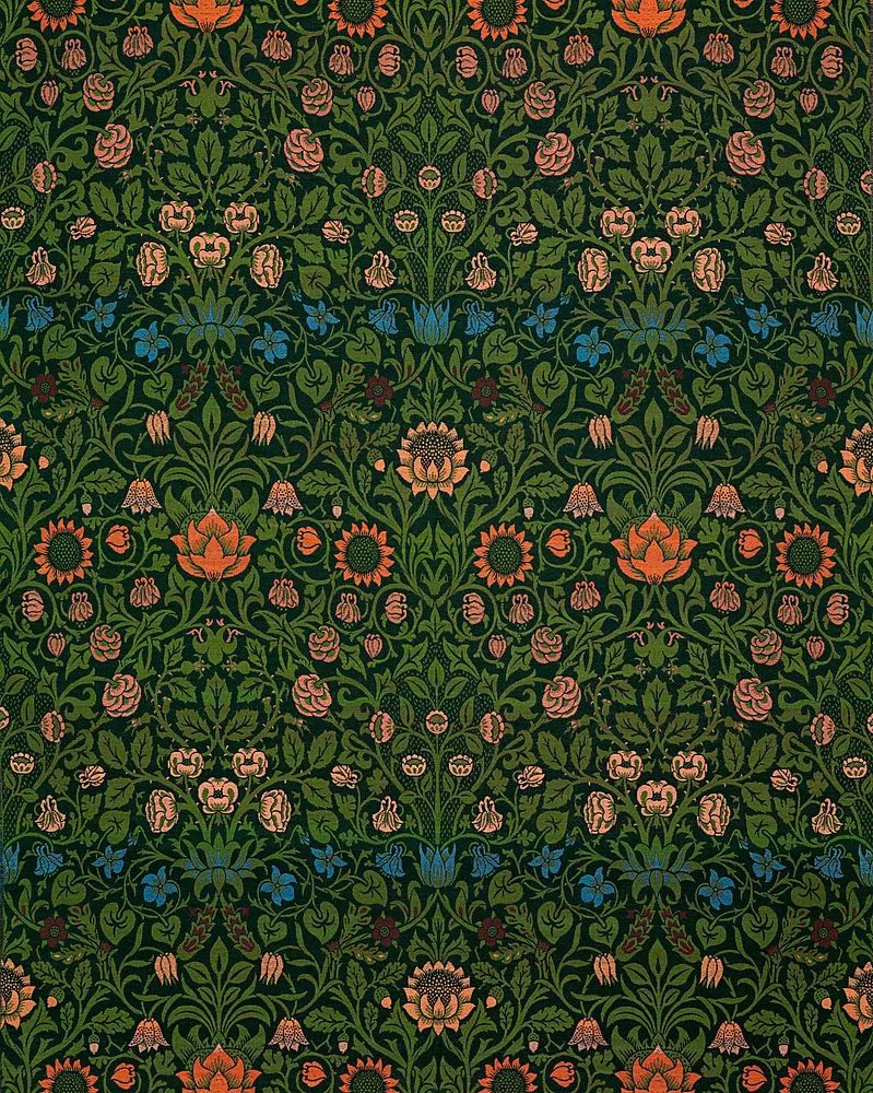 William Morris 's (1834-1896) Violet. poster detail
