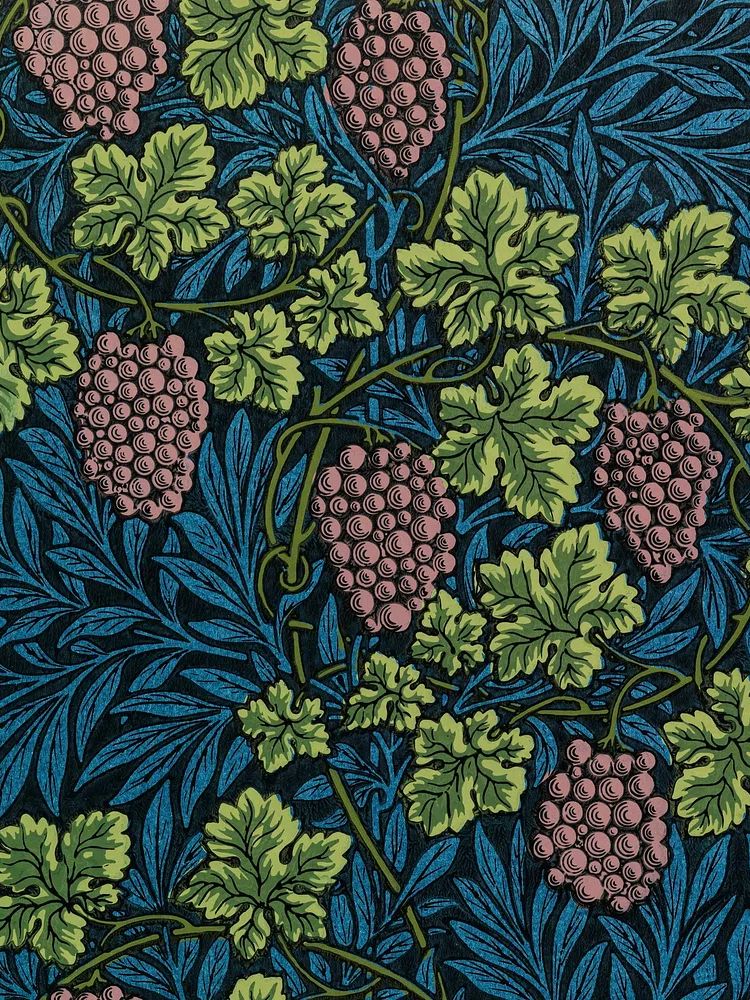 William Morris's Vintage grapes vines.