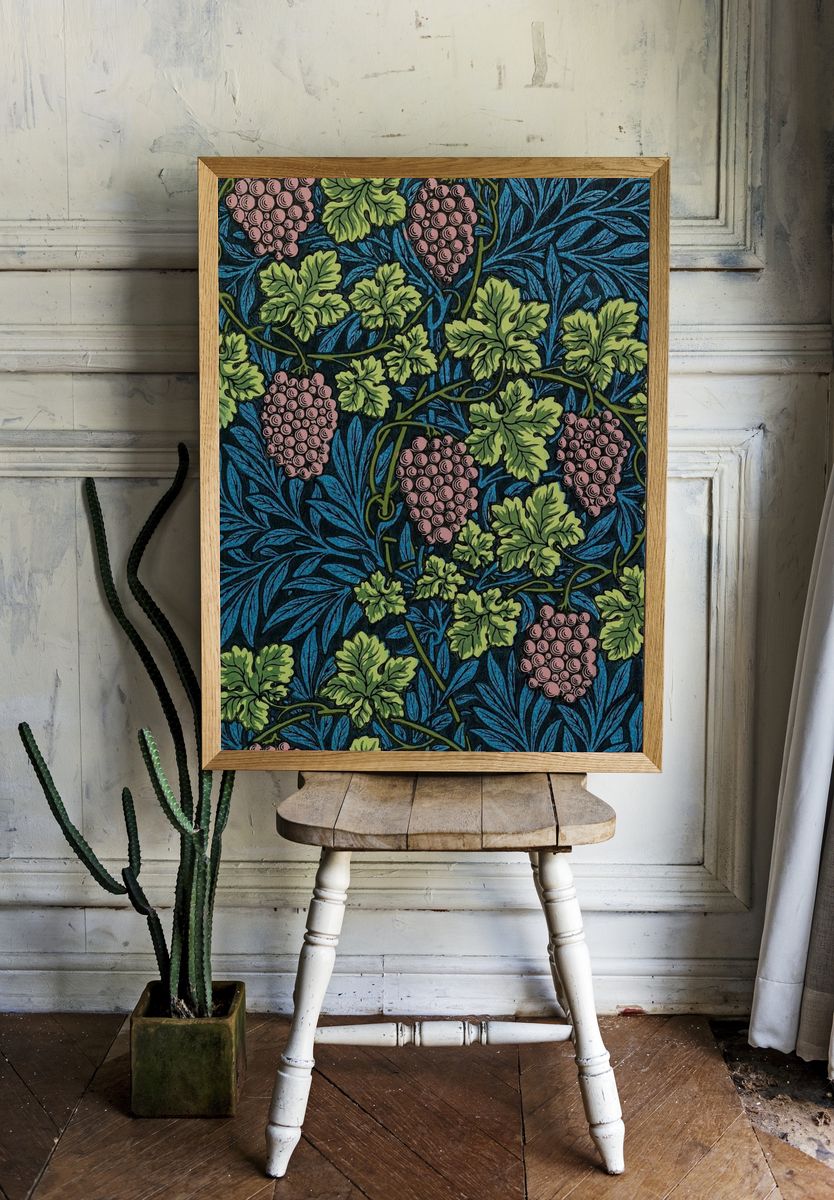William Morris's Vintage grapes vines. room preview