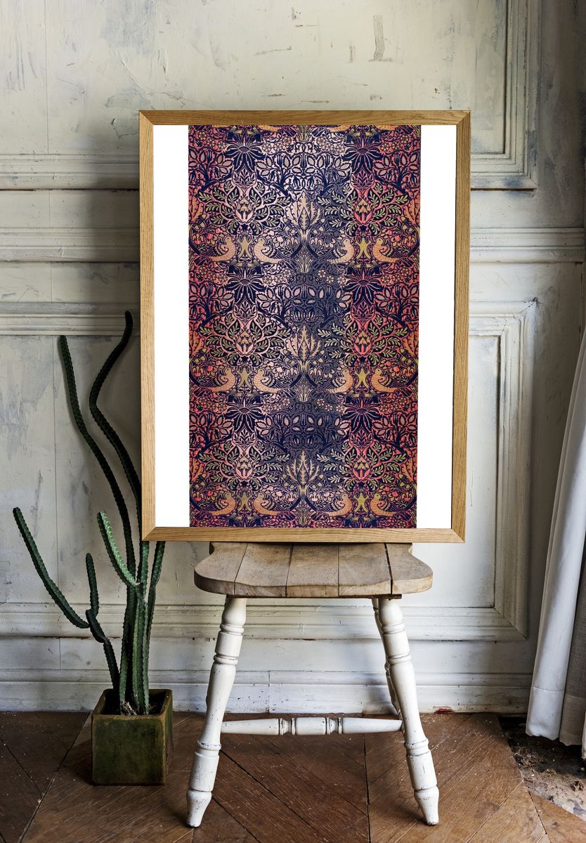 William Morris 's Woven Textile. — room view 1