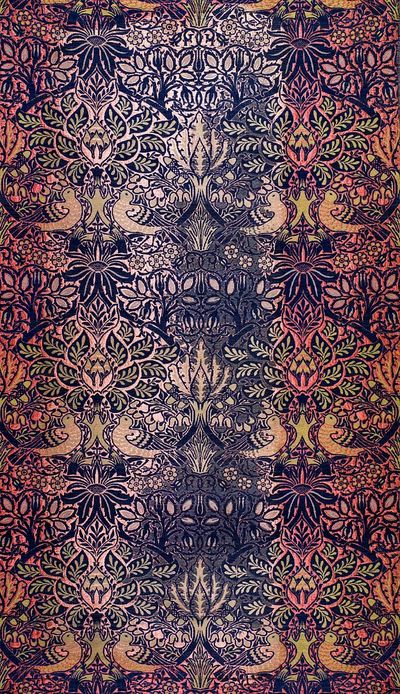 William Morris 's Woven Textile. poster