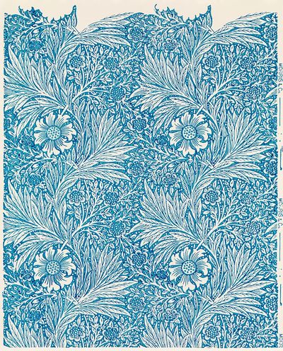 William Morris 's (1834-1896) Blue. poster print