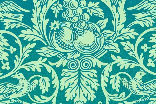 William Morris 's (1834-1896) Queen. poster — botanical art