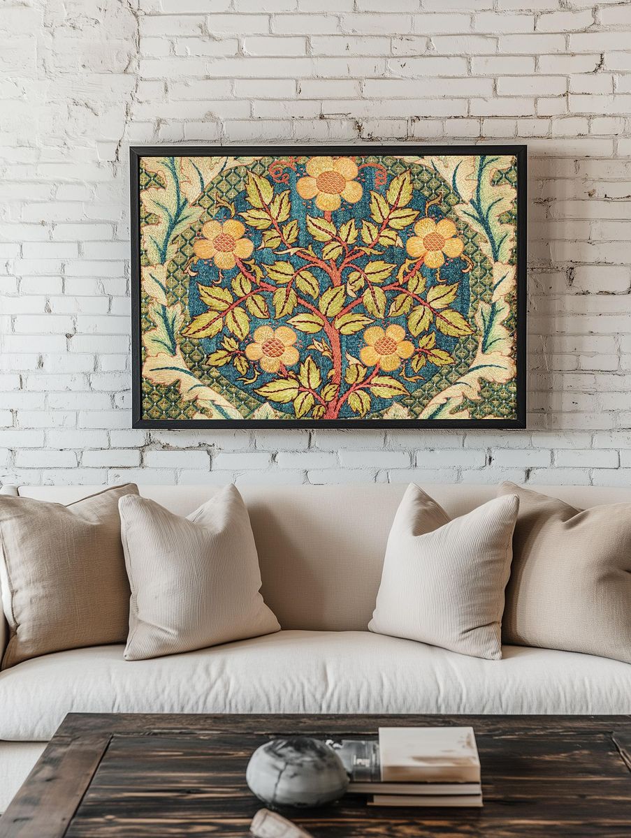 William Morris 's (1834-1896) Rose. room preview