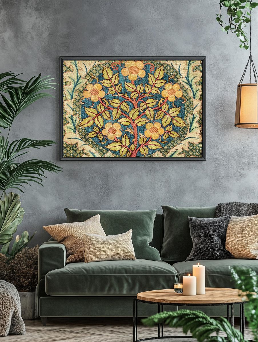 William Morris 's (1834-1896) Rose. — room view 4