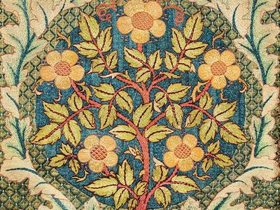 William Morris 's (1834-1896) Rose. poster