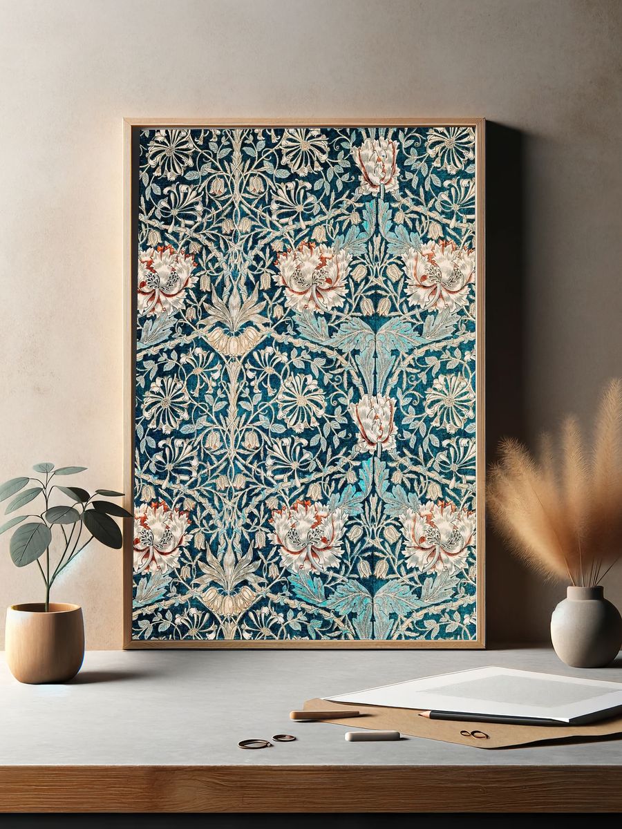 William Morris 's Honeysuckle (1876). — room view 2
