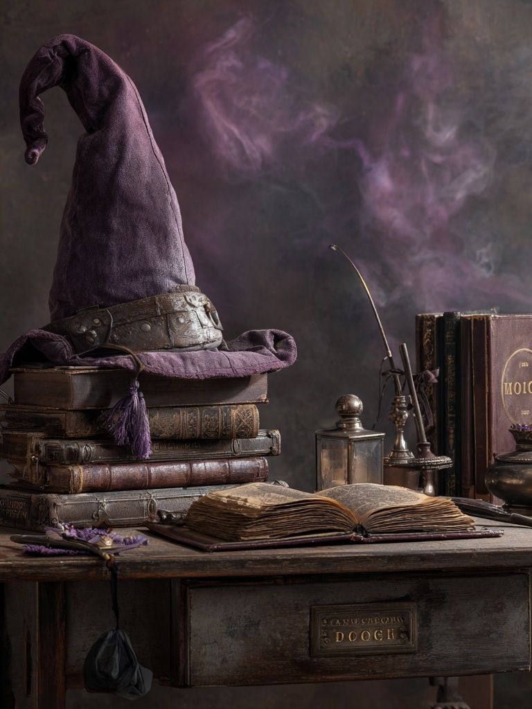 Wizard Hat Still Life Poster. poster detail