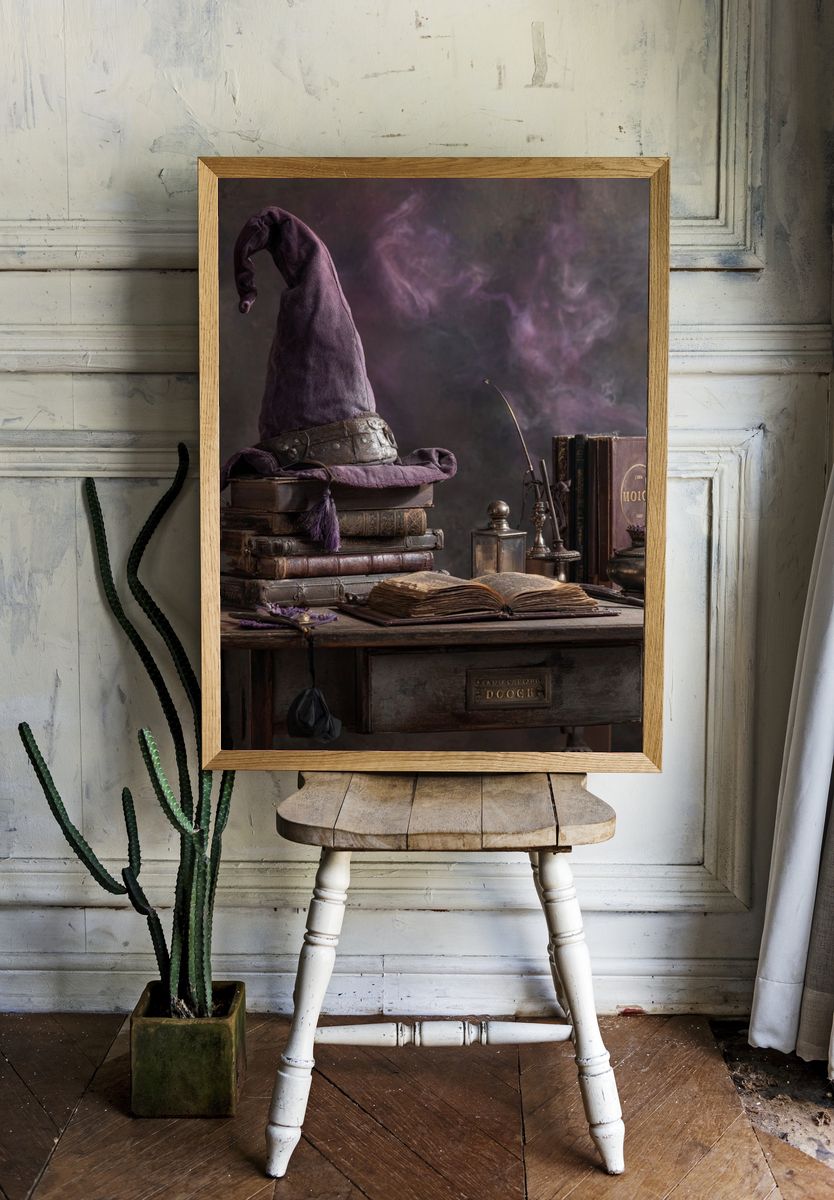 Wizard Hat Still Life Poster room preview