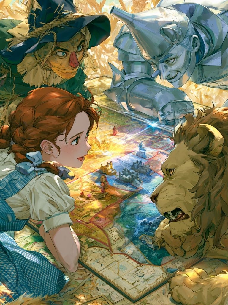 Wizard of Oz Fantasy Illustration Poster. poster — illustration art