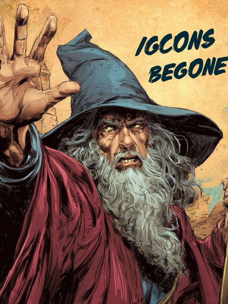 Wizard — Comic Art Print. poster detail