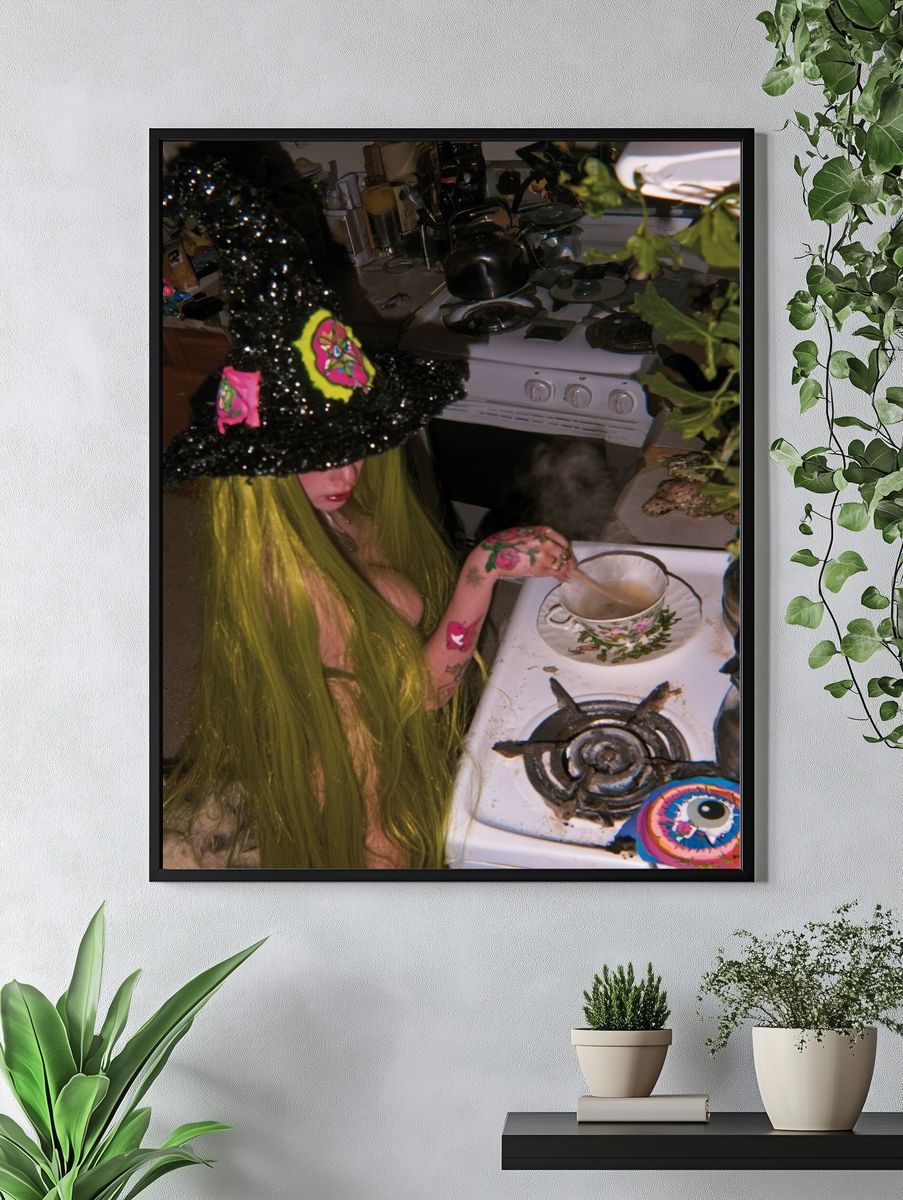 Witchy Kitchen Portrait Poster. — room view 4