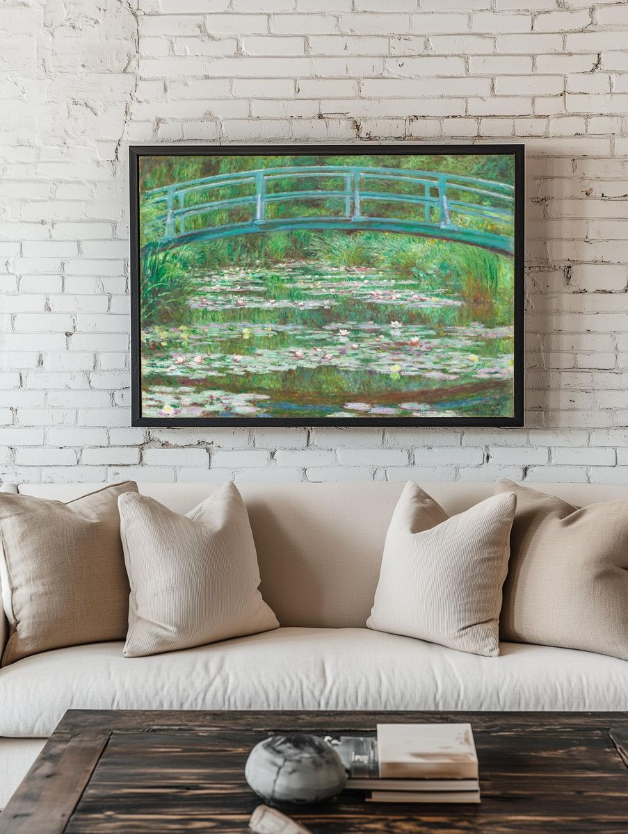 Japanese Footbridge (1899) Claude Monet. room preview