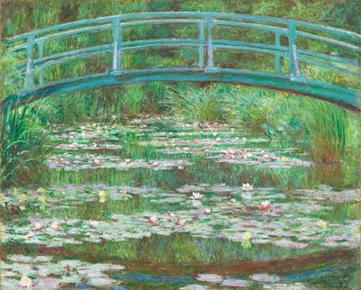Japanese Footbridge (1899) Claude Monet. poster print