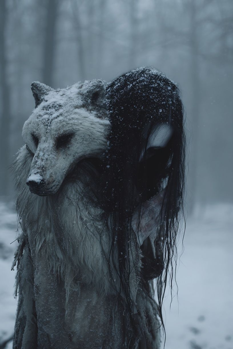 Mystical Wolf Spirit — Fine Art Print. poster — fine-art art