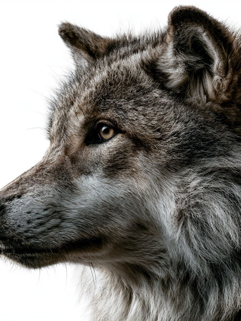 Gray Wolf Portrait Poster. poster — animals art