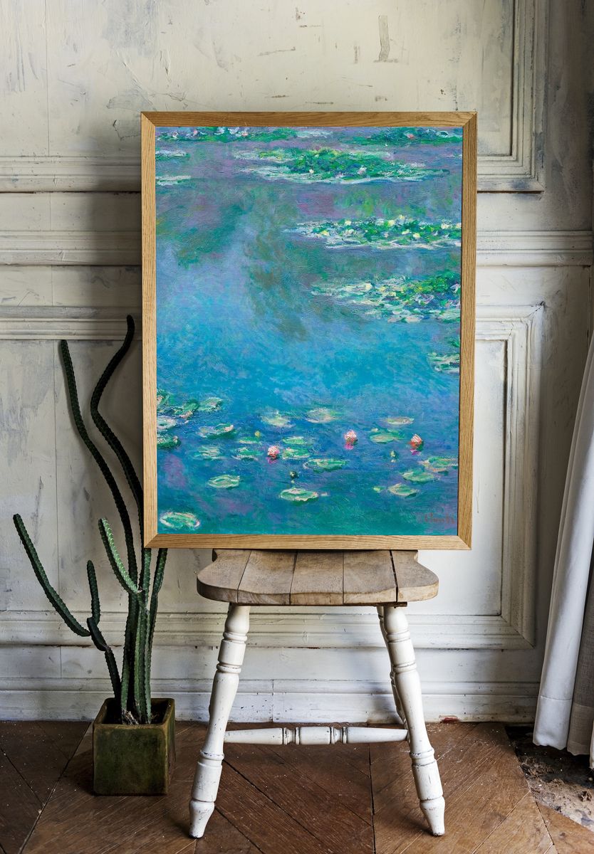 Water Lilies — Impressionist Print room preview