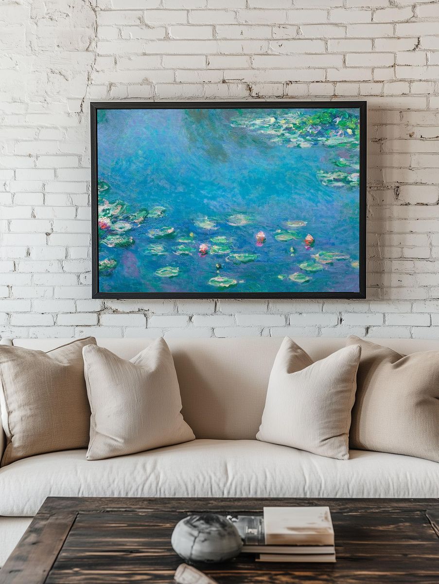 Water Lilies — Impressionism Print. room preview