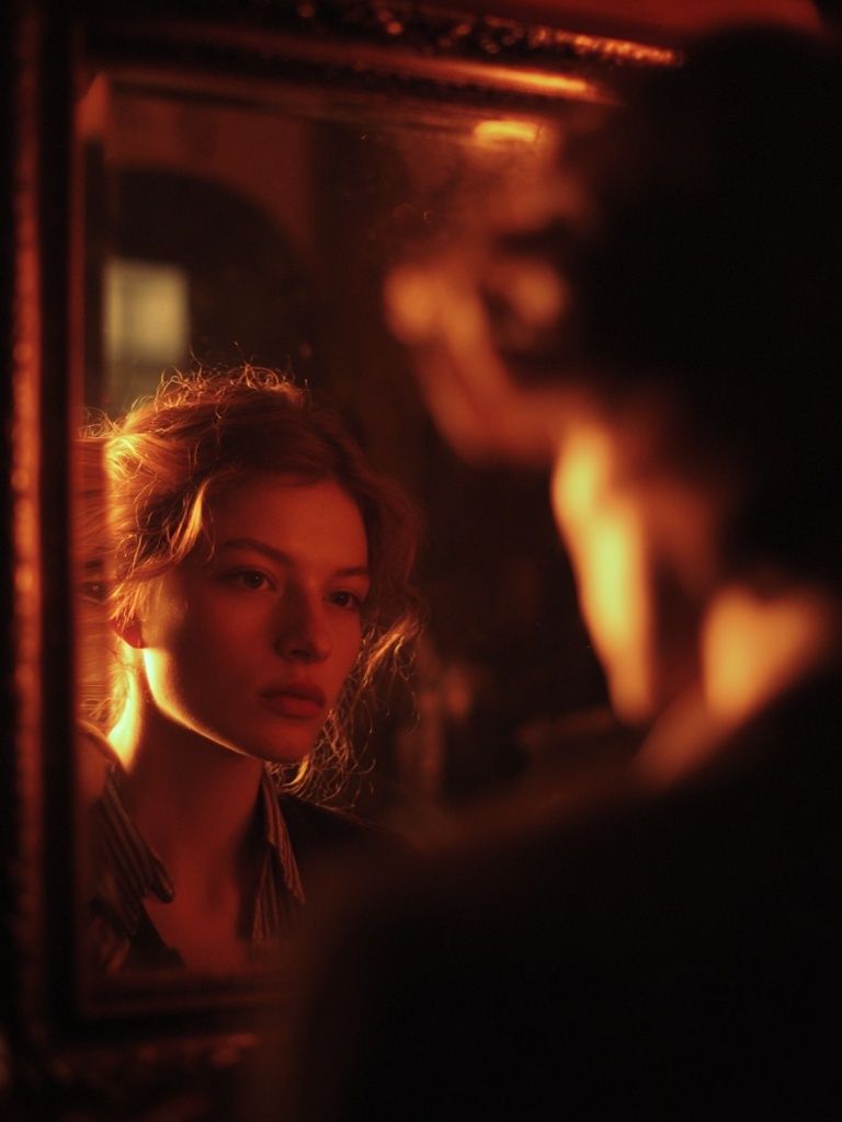 Warm Mirror Portrait Poster.