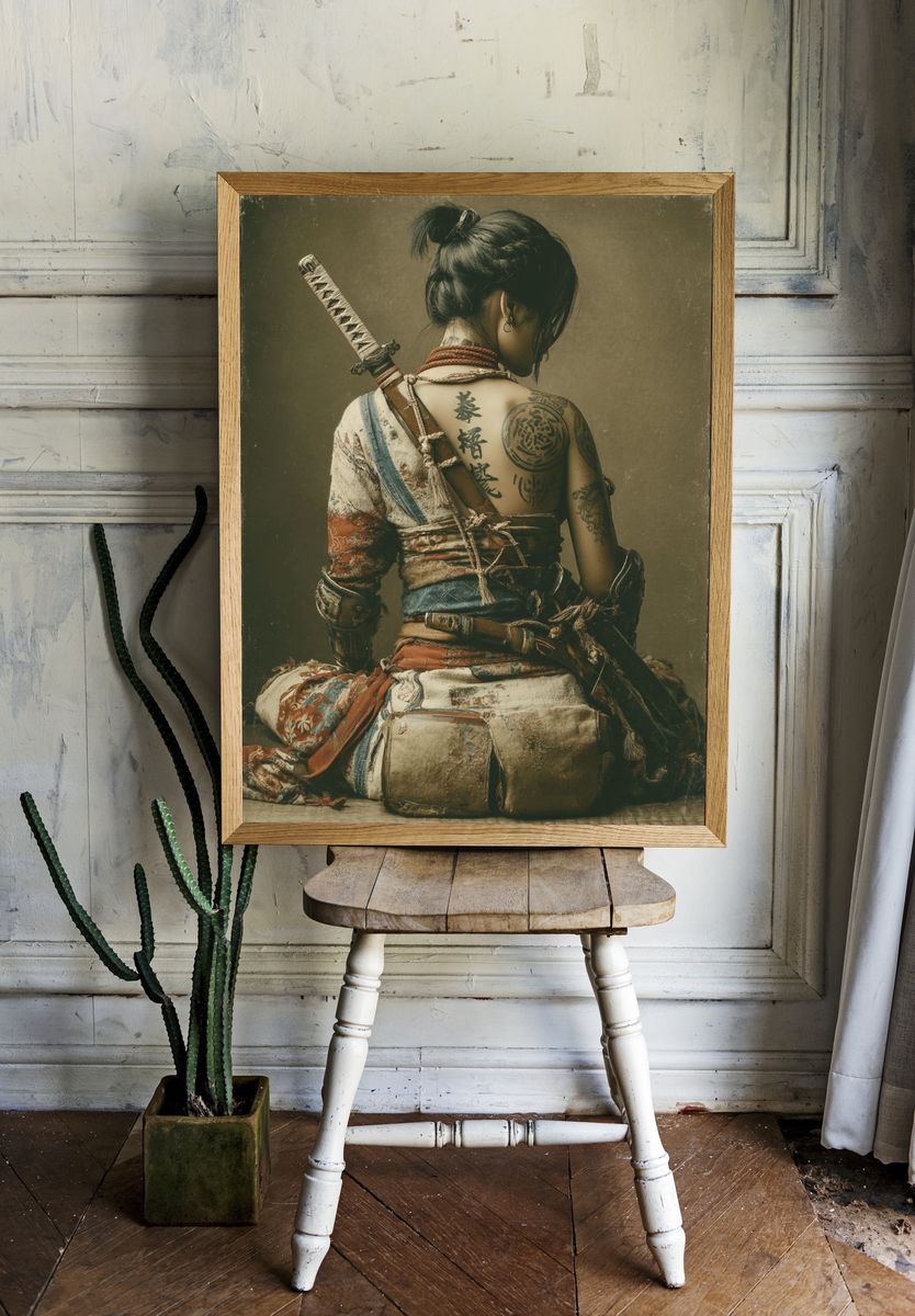 Warrior Woman — Fine Art Print room preview