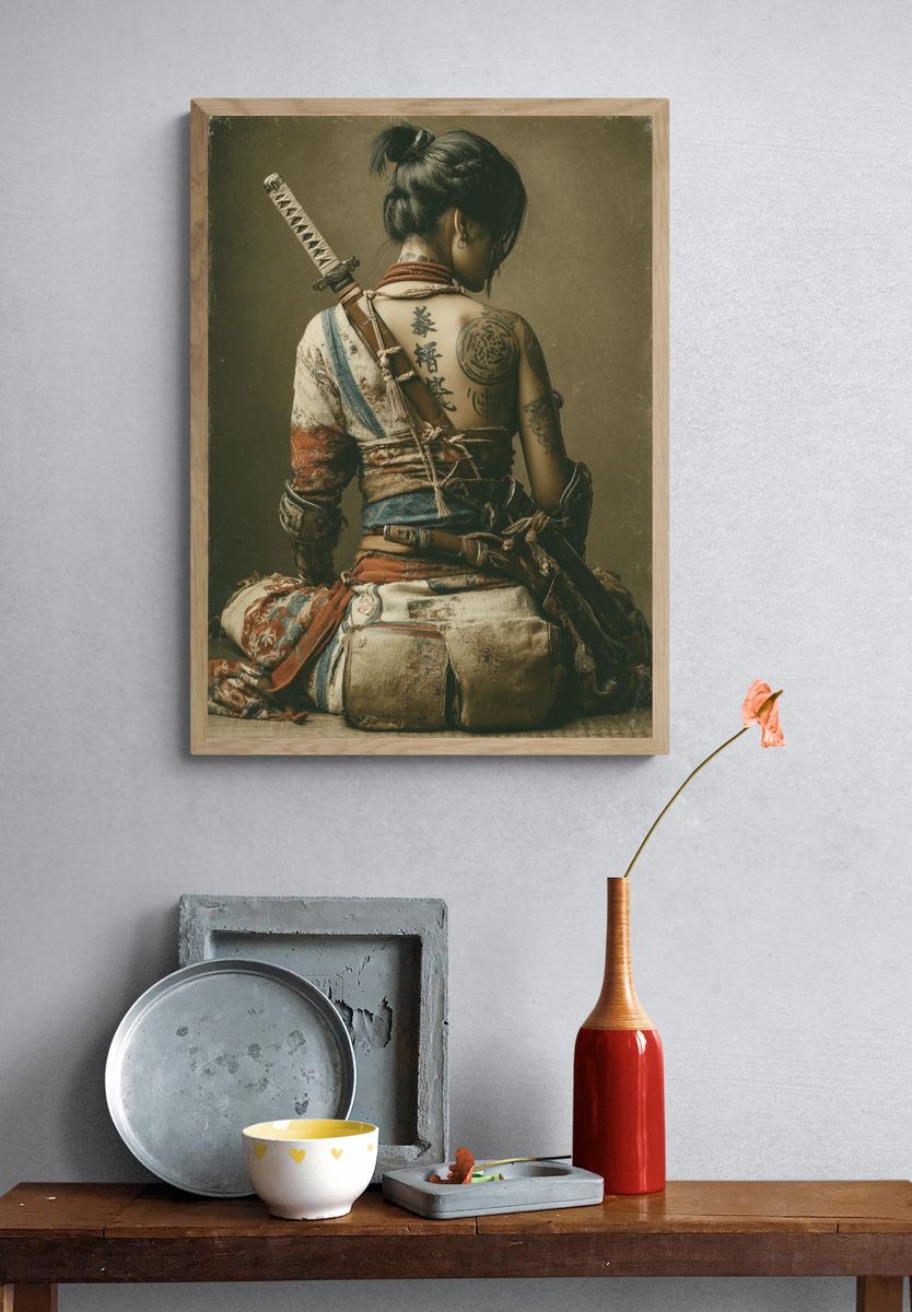 Warrior Woman — Fine Art Print. — room view 3