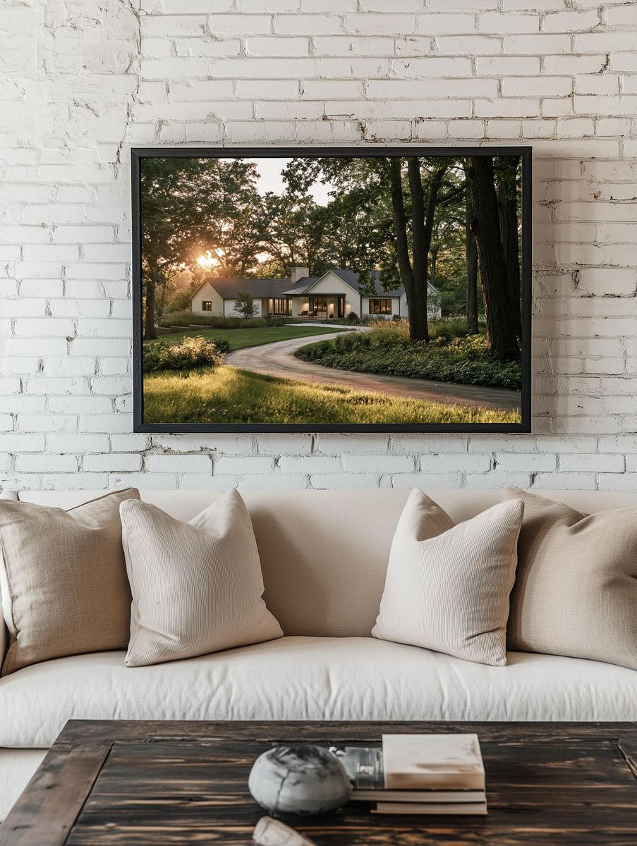 Woodland Cottage Photography Poster. — room view 1