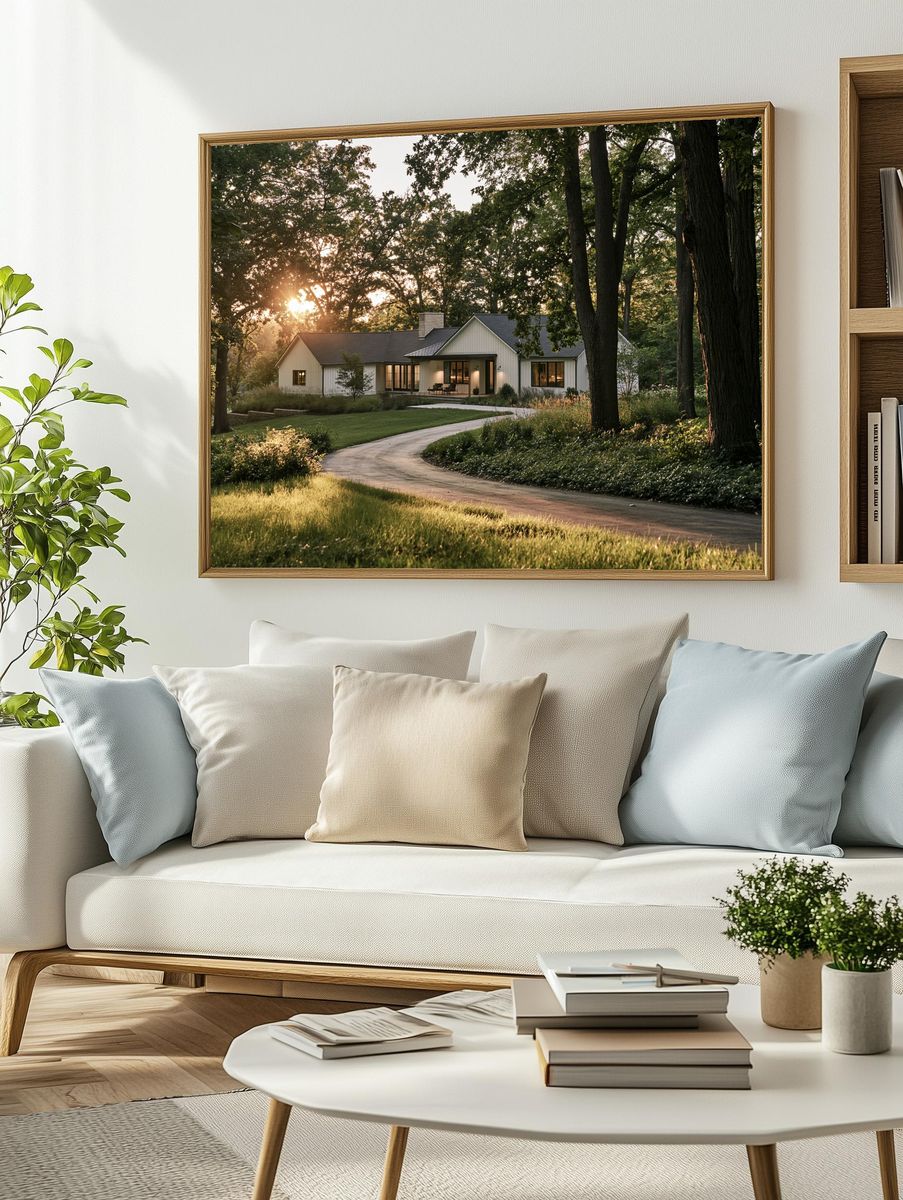 Woodland Cottage Photography Poster. — room view 2